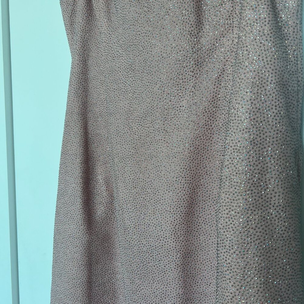 VINTAGE BABY PINK STRAPLESS DRESS LAUNDRY BY shelli segal GOWN - Picture 4 of 6